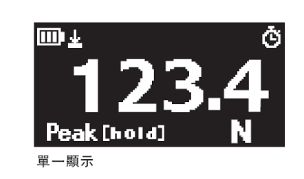 推拉力计的单一显示或多种显示显示器